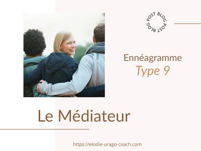 Miniature article blog Ennéagramme type 9, le médiateur : illustration d’une personne paisible symbolisant harmonie et équilibre.