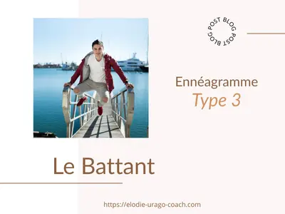 Visuel Ennéagramme type 3, le Performeur ou Battant – blog coaching Elodie Urago